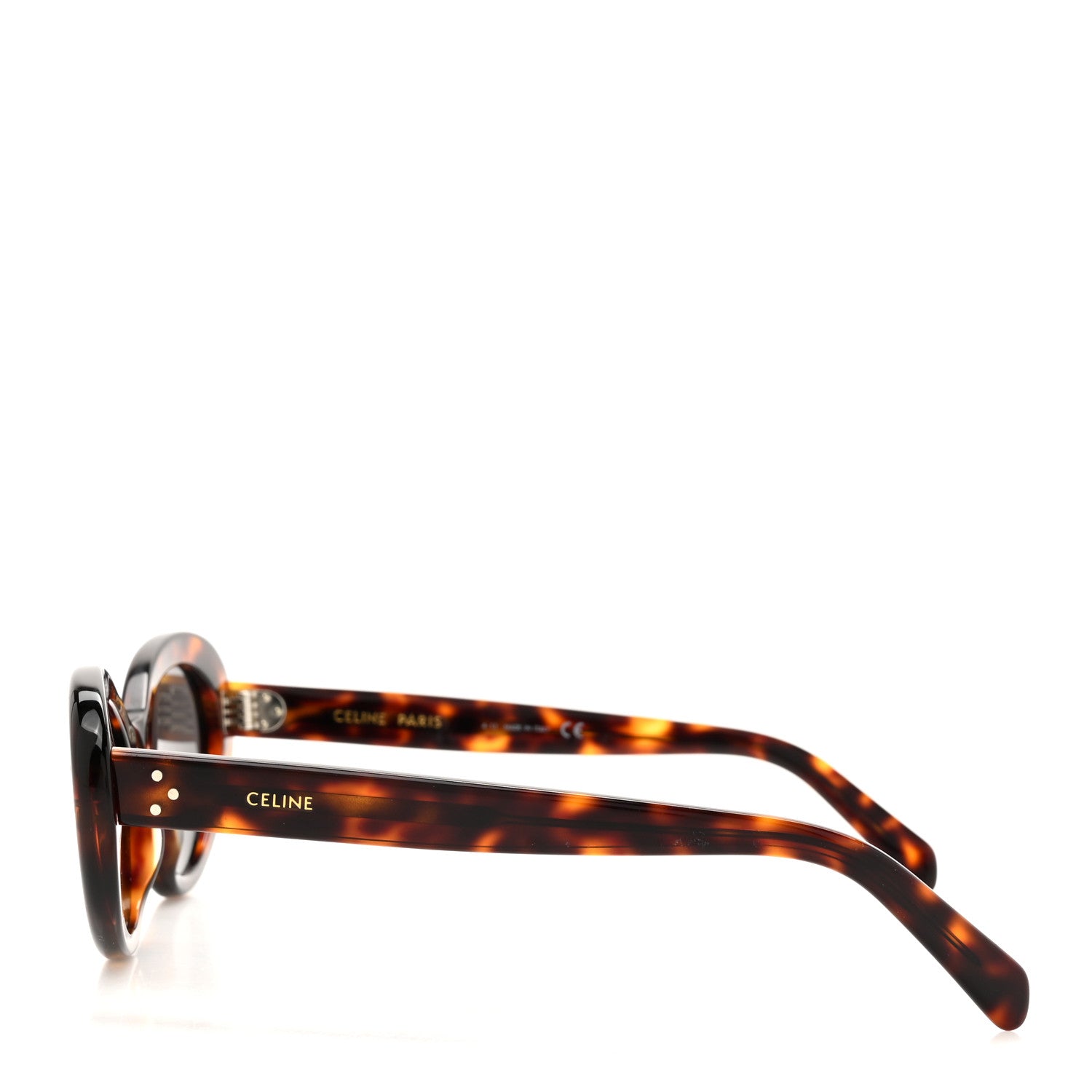 Celine Acetate Cat Eye Sunglasses CL401931 Tortoise 3 of 7