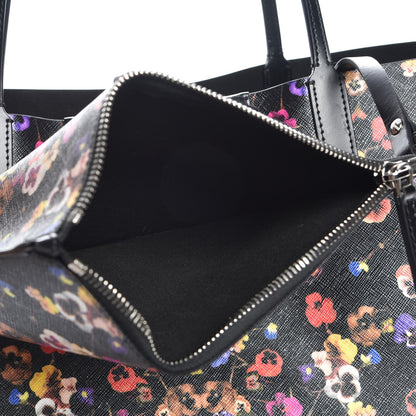 Givenchy Coated Canvas Pansy Print Large Antigona Tote Black 7 of 7