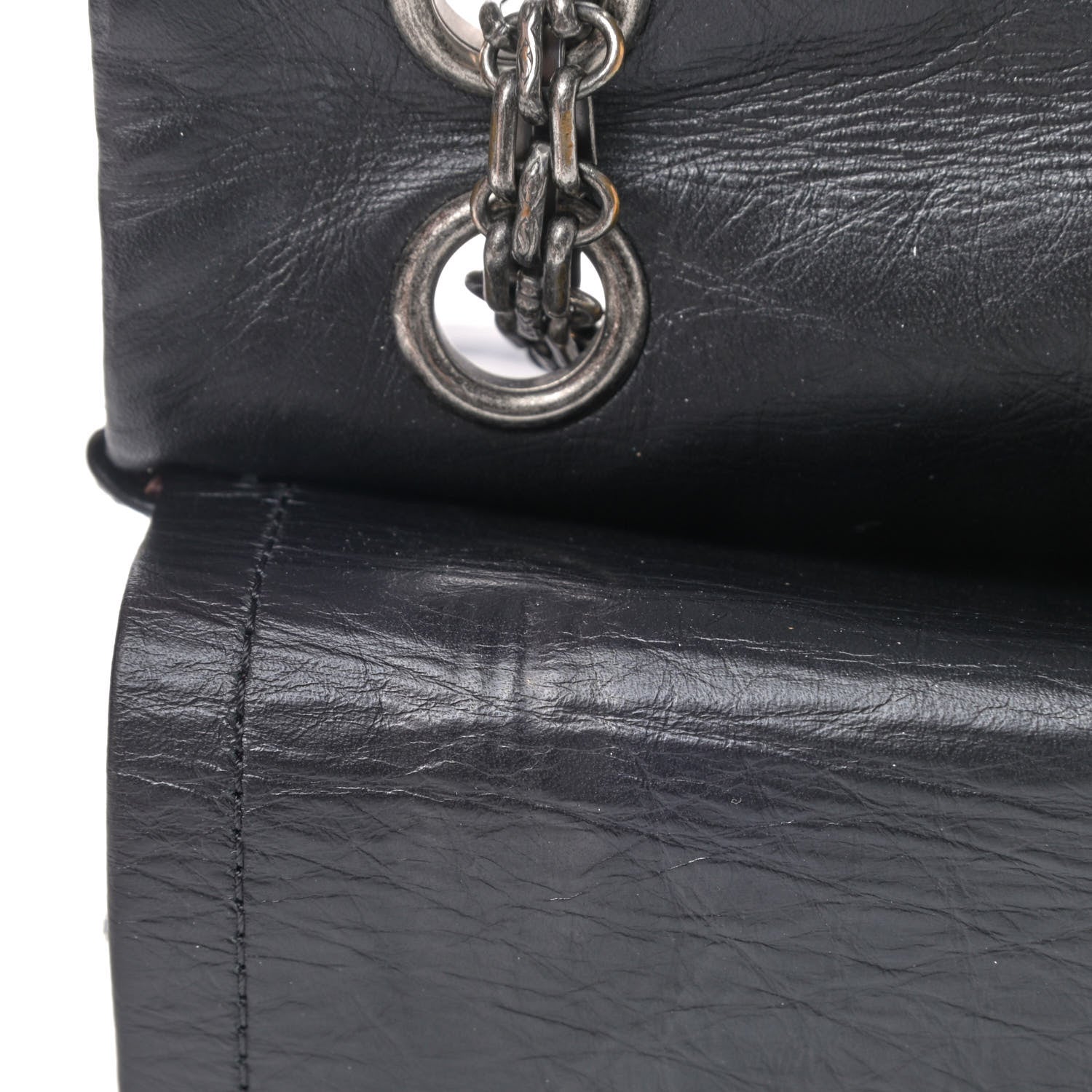 Chanel Aged Calfskin Quilted 2.55 Reissue 226 Flap Black 7 of 8