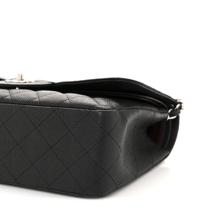 Chanel Caviar Quilted Jumbo Double Flap Black 10 of 13