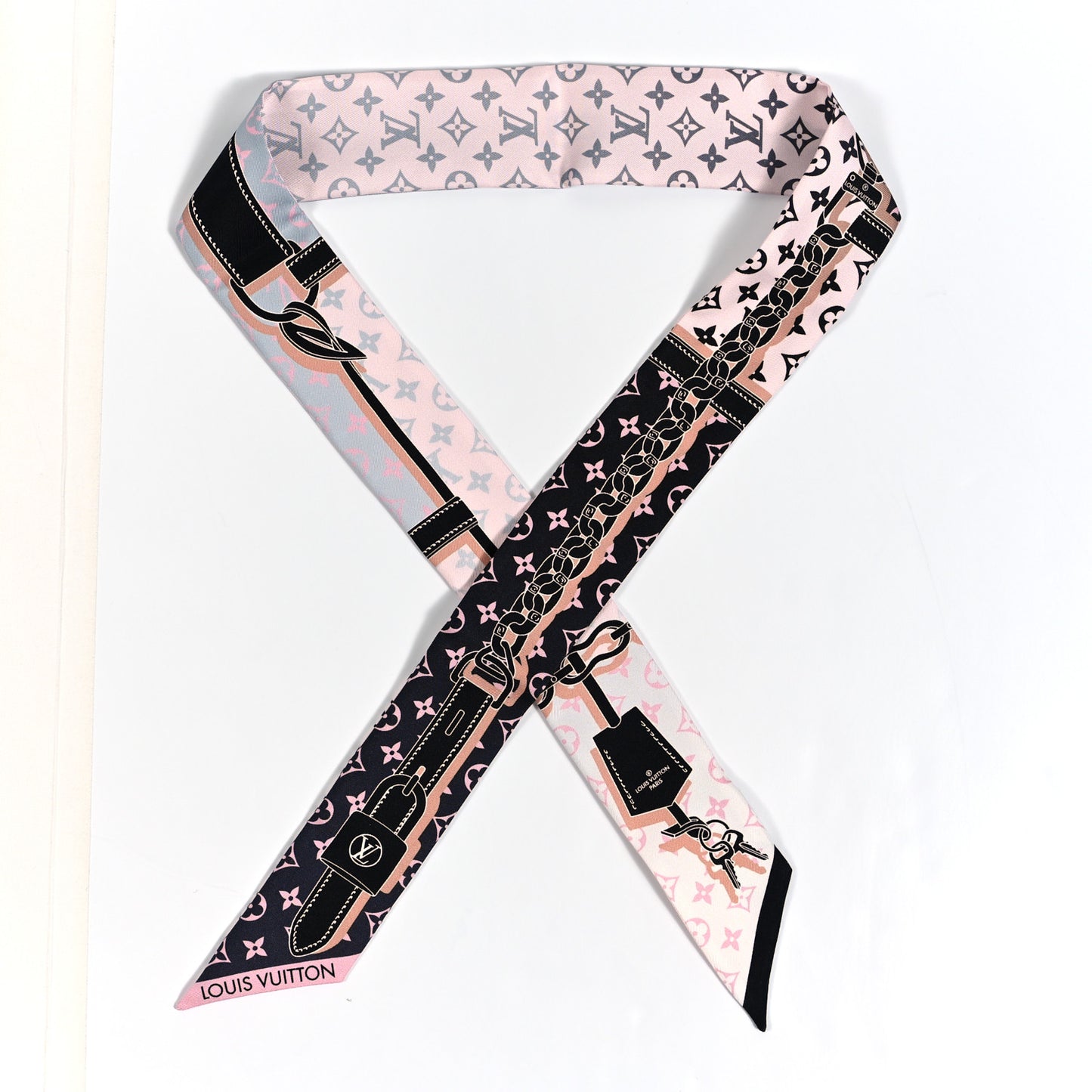 Silk Monogram Rising Confidential BB Bandeau Black Rose