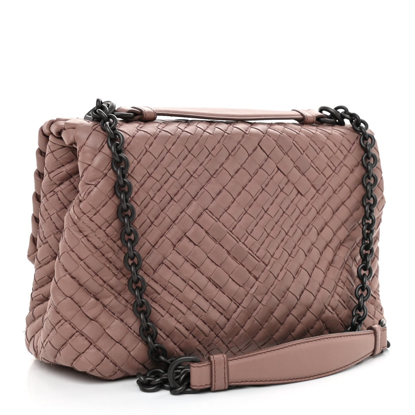 Nappa Intrecciato Stitched Small Olimpia Shoulder Bag Watteau