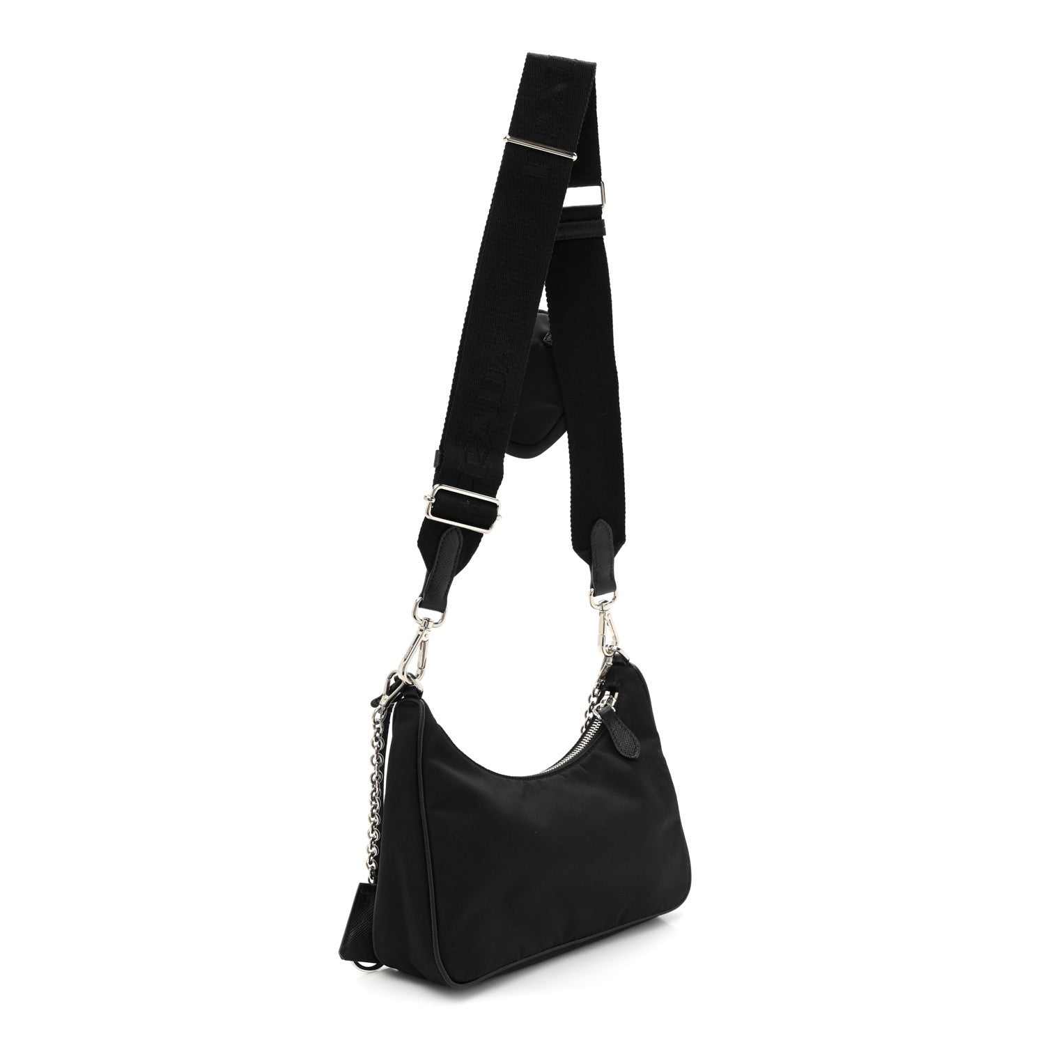 Prada Nylon Re-Edition 2005 Shoulder Bag Black 3 of 10