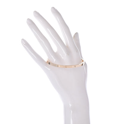 Cartier 18K Yellow Gold 6 Diamond Small LOVE Bracelet 18 2 of 6