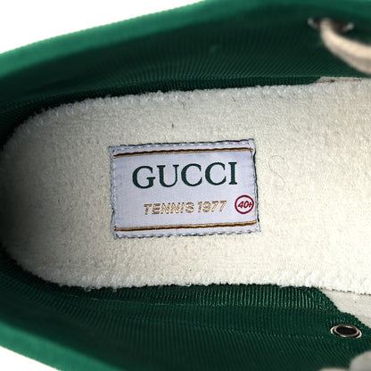 Gucci GG Monogram Web Womens 1977 Tennis High Top Sneakers 40.5 Beige Ebony Mystic White 6 of 10