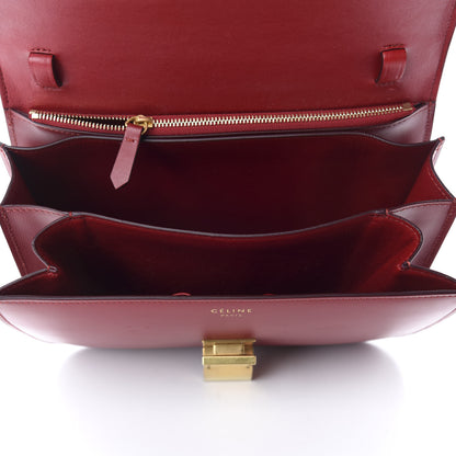 Celine Box Calfskin Medium Classic Box Flap Bag Red 5 of 11