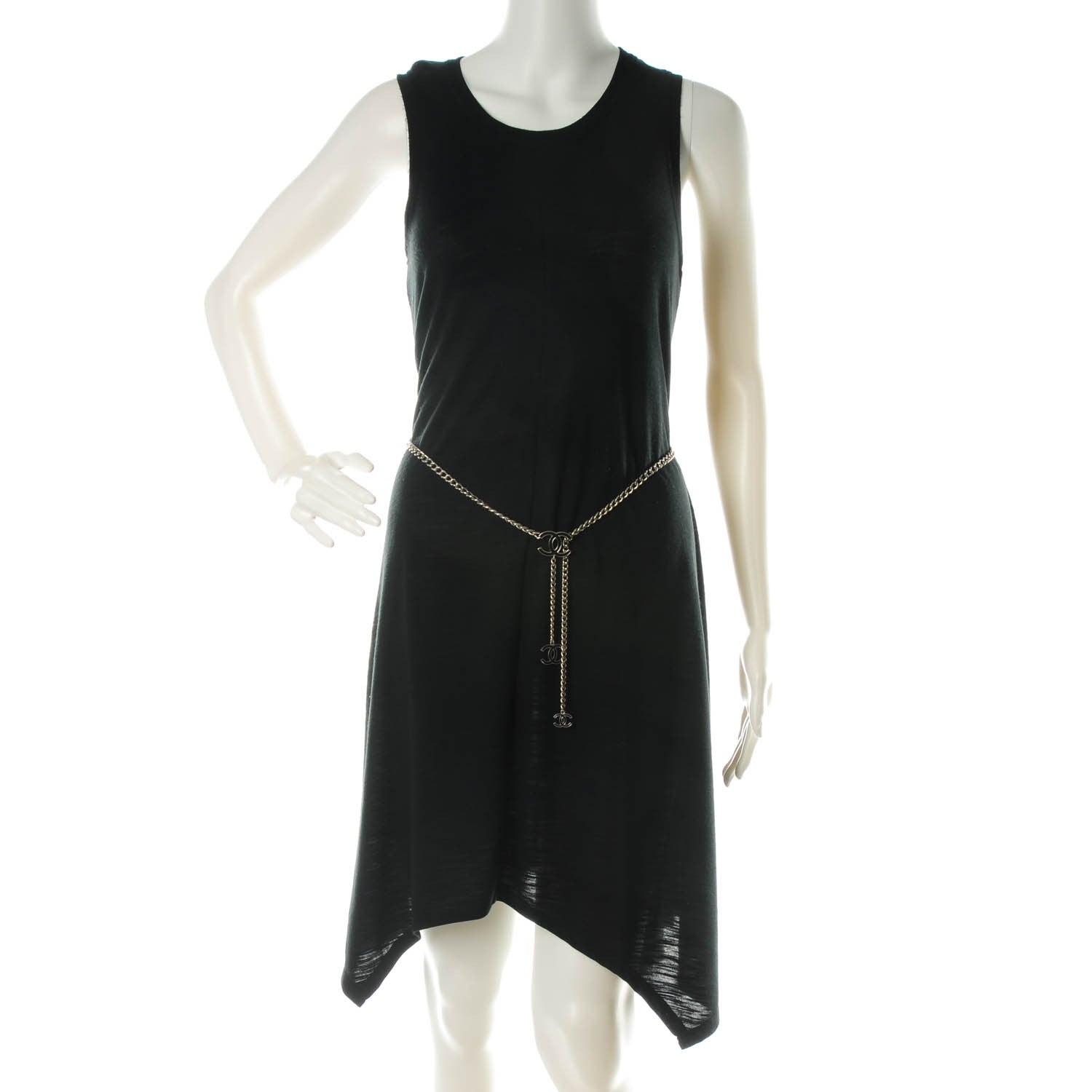 Chanel Enamel CC Chain Belt Silver Black 2 of 5