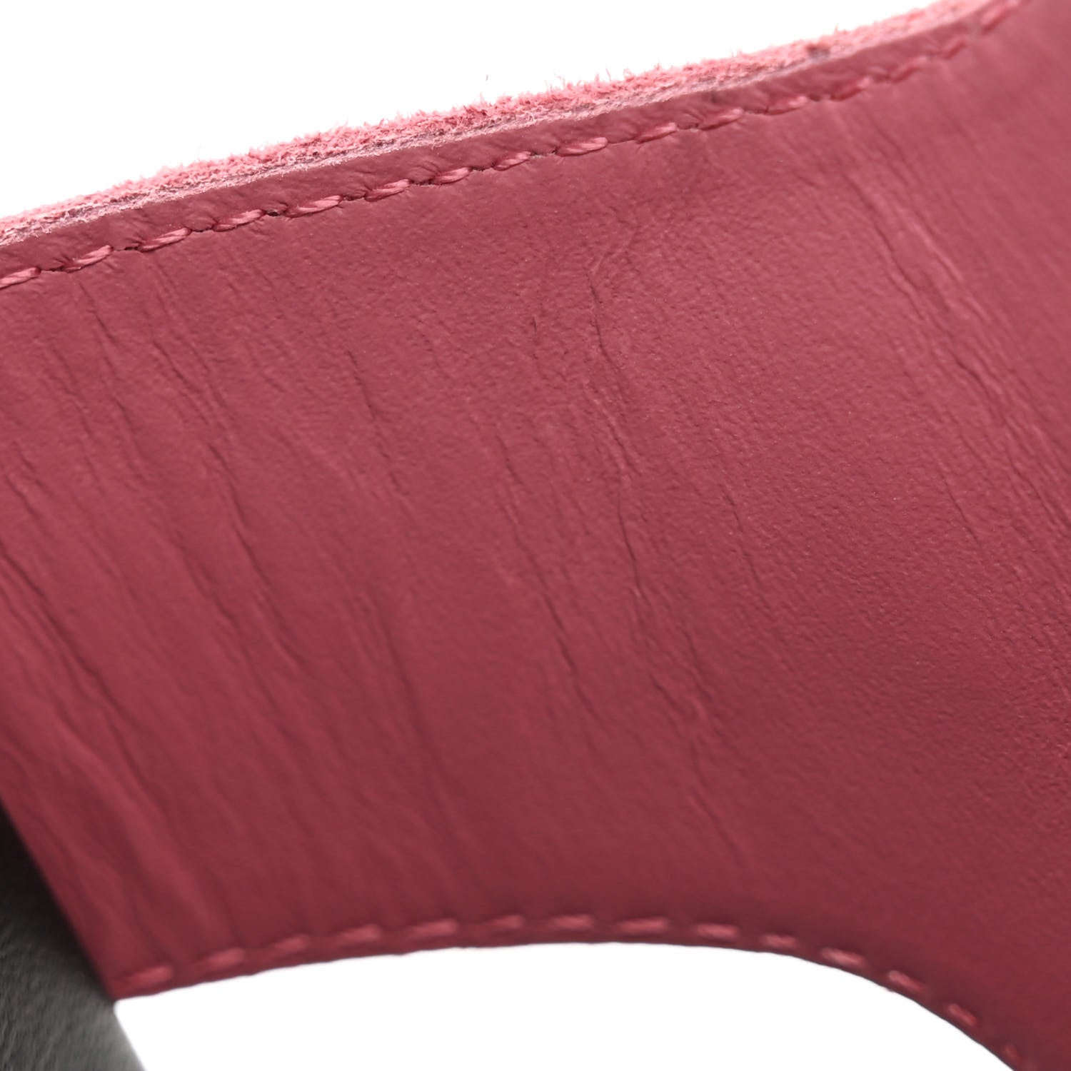 Hermes Suede Goatskin Womens Empire Sandals 37 Rose Aphrodite 9 of 10