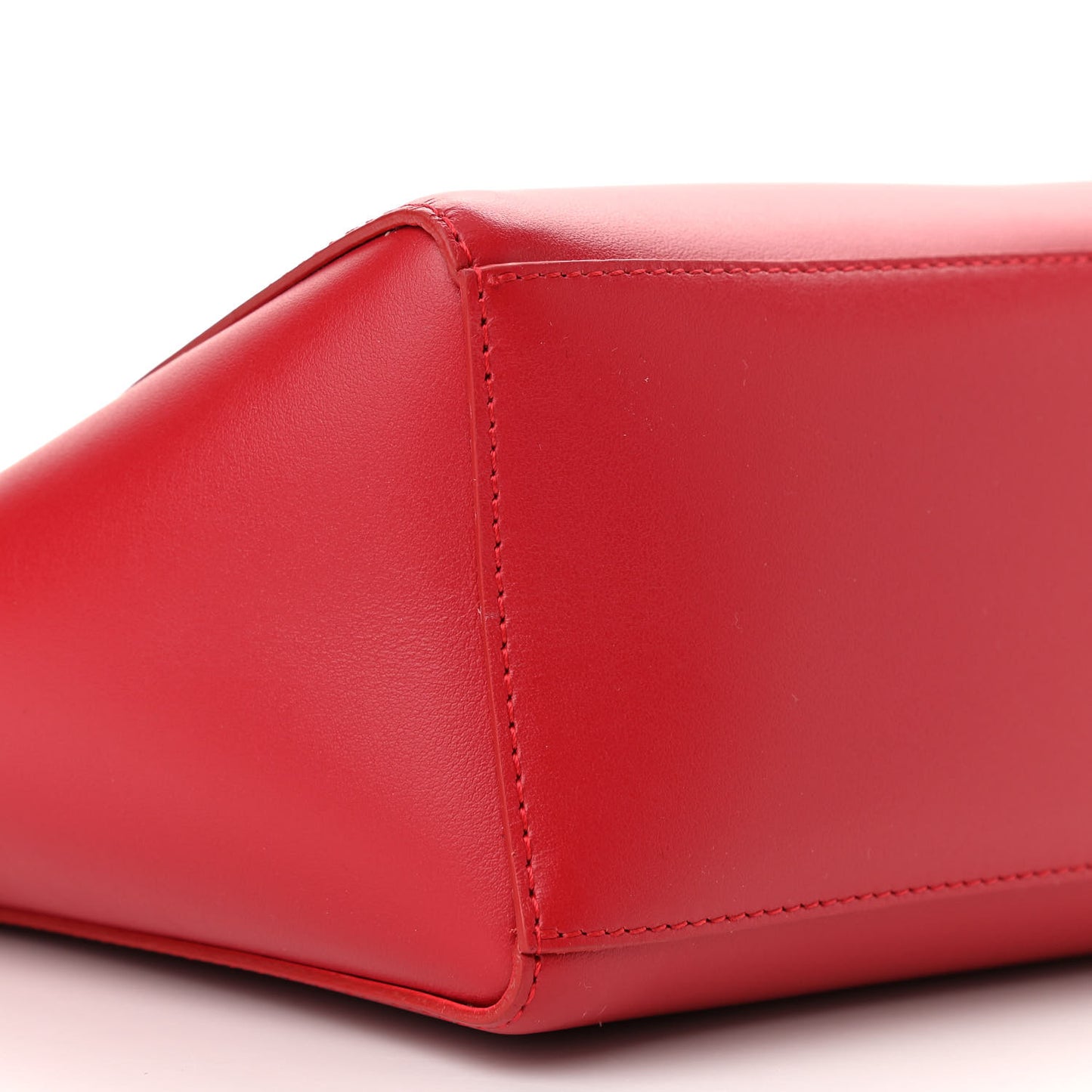 Calfskin Logo Mini North South Tote Flamma