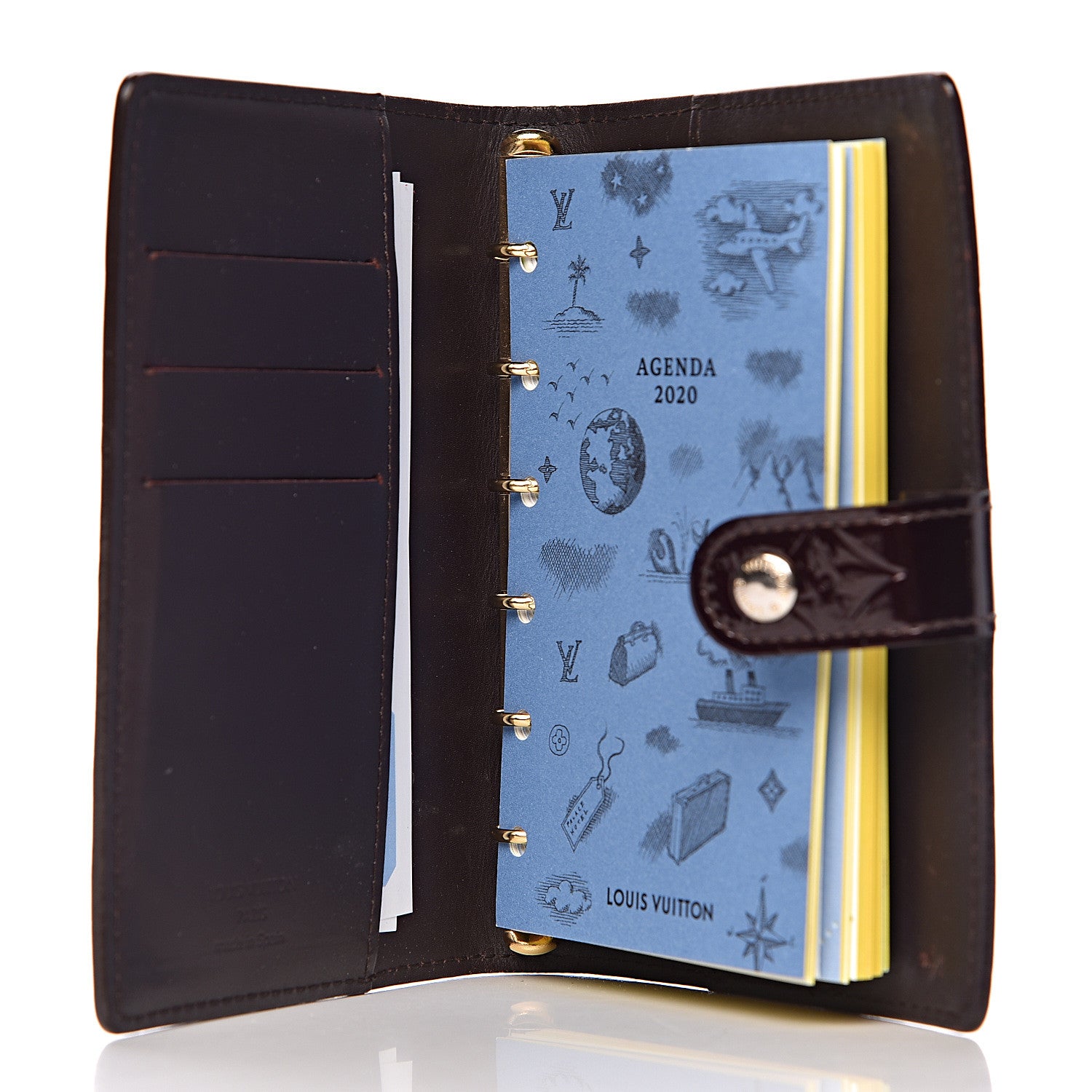 Louis Vuitton Vernis Small Ring Agenda Cover Amarante 5 of 10