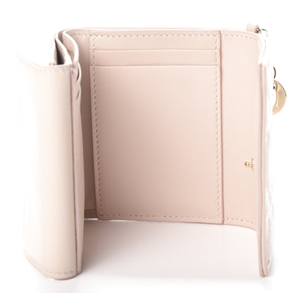 Christian Dior Lambskin Cannage Lady Dior Compact Wallet Light Pink 6 of 6