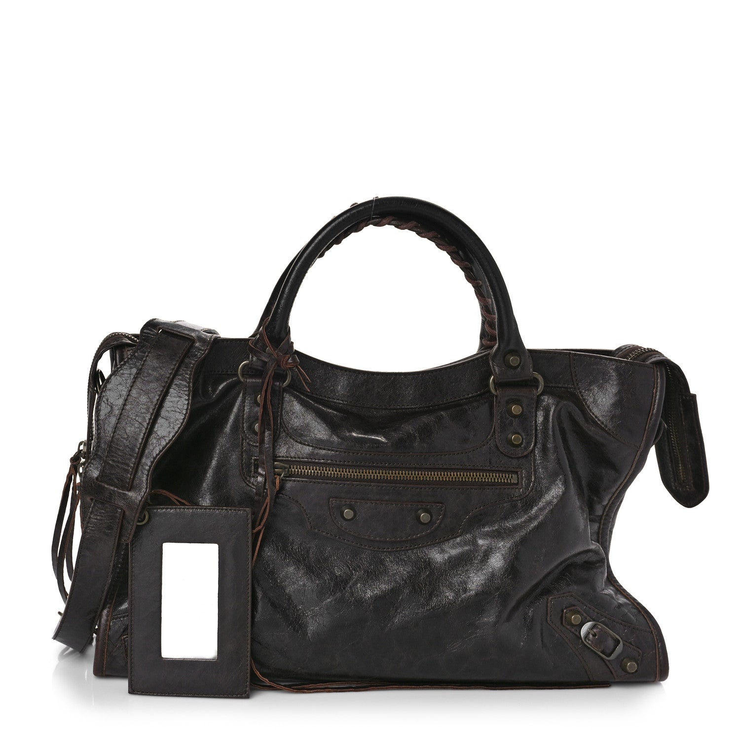 Balenciaga Chevre Classic Hardware City Chocolate 1 of 10