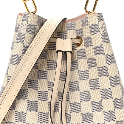 Louis Vuitton Damier Azur Braided Neonoe BB Pink 8 of 10