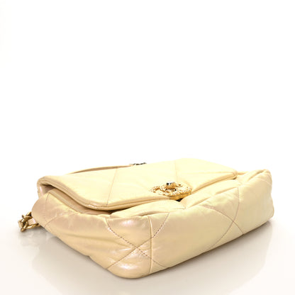 Chanel Iridescent Lambskin Quilted Medium Chanel 19 Flap Pink 4 of 12