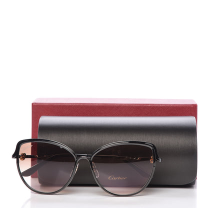 Cartier Metal Trinity Sunglasses CT0089S Black Brown 8 of 8