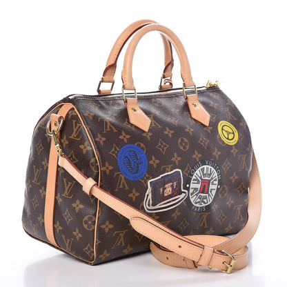Louis Vuitton Monogram World Tour Speedy Bandouliere 30 3 of 9