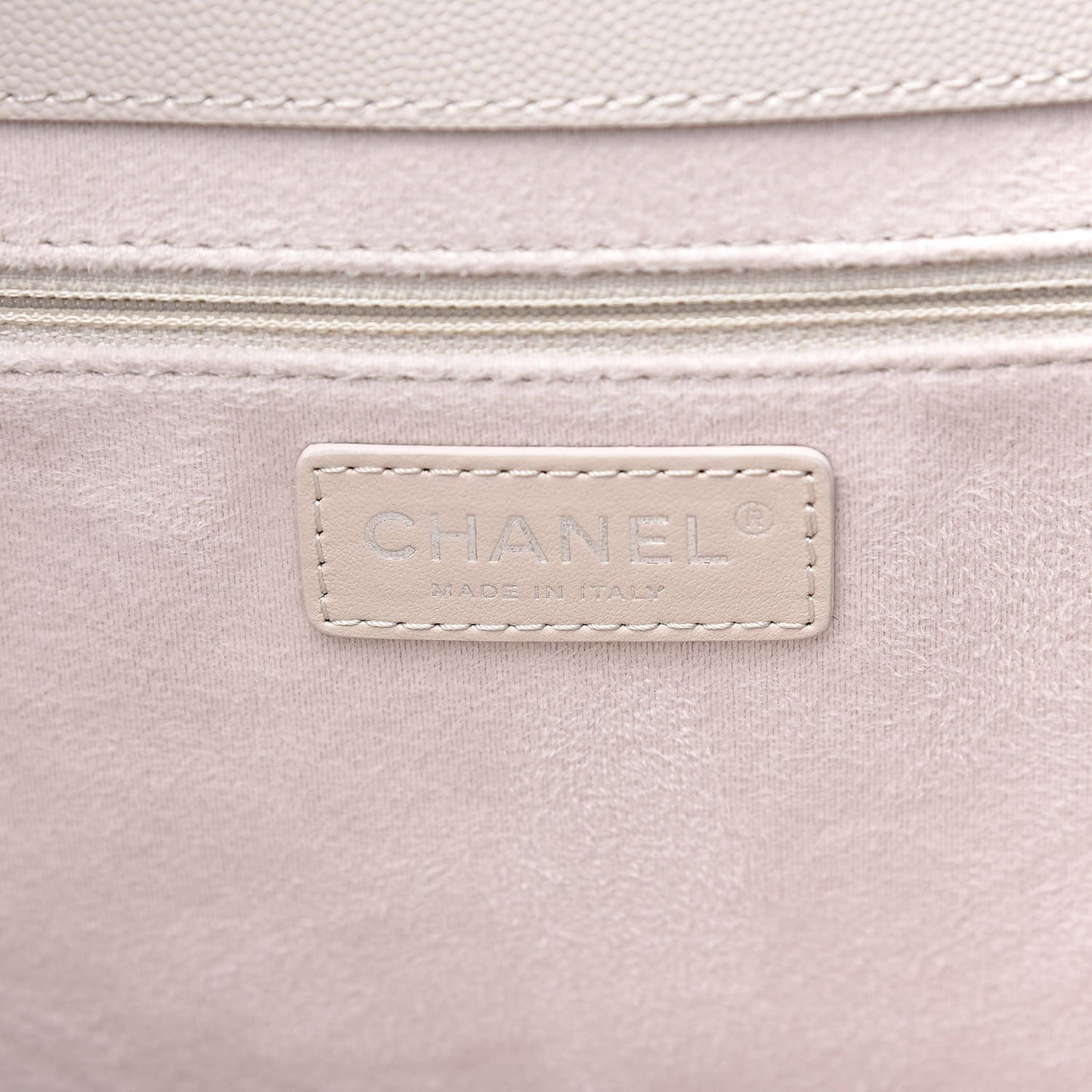 Caviar Small Studded Deauville Tote Ivory