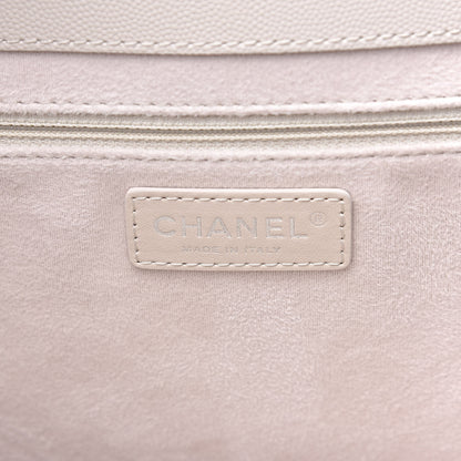 Chanel Caviar Small Studded Deauville Tote Ivory 6 of 12