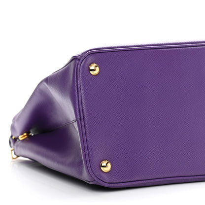 Prada Saffiano Medium Galleria Double Zip Tote Viola 10 of 12
