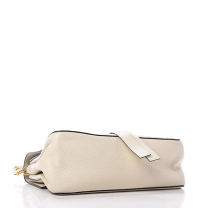 Valentino Garavani Pebbled Calfskin VRing Shoulder Bag Light Ivory 4 of 11