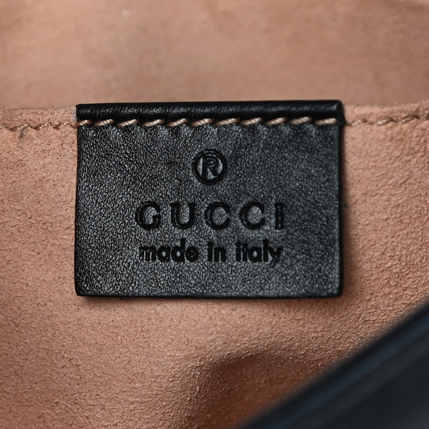 Calfskin Matelasse Pearly GG Marmont Chain Belt Bag Black