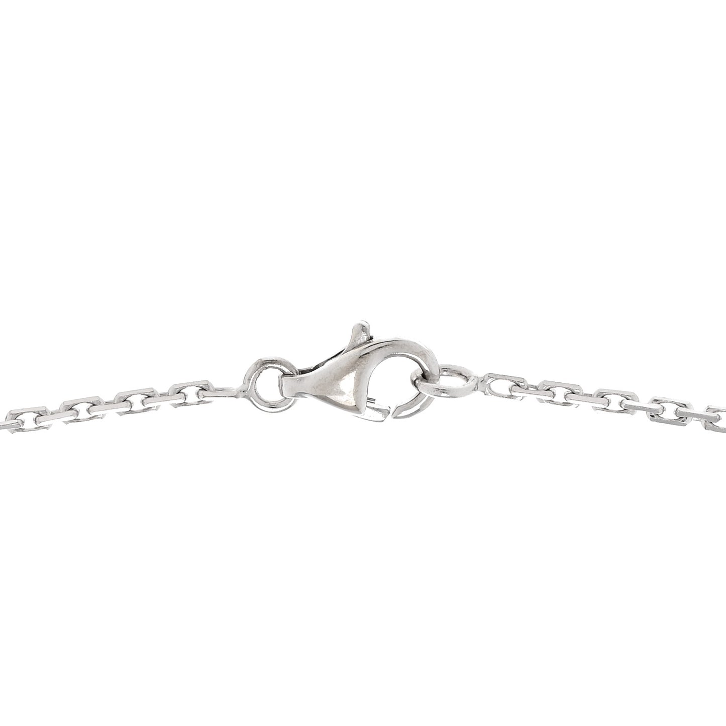 18K White Gold Diamond Interlocking LOVE Necklace