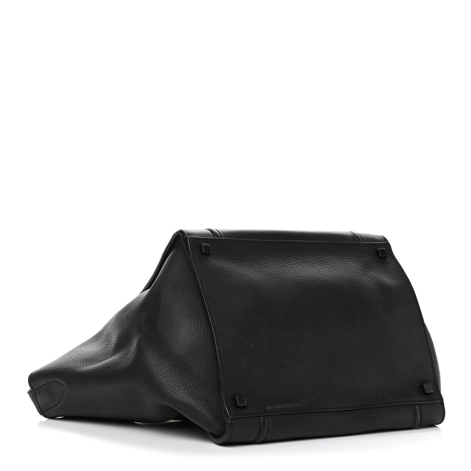 Celine Grained Calfskin Medium Phantom Luggage Black 3 of 4