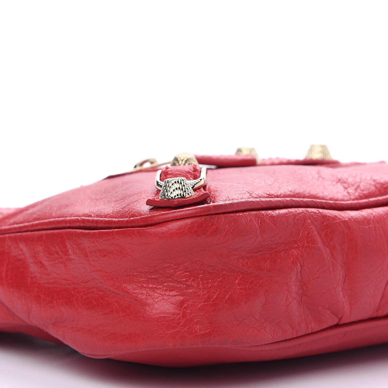 Balenciaga Agneau Giant 12 Gold Hardware Hip Rouge Cardinal 7 of 8