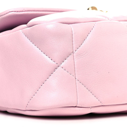 Chanel Lambskin Quilted Medium Chanel 19 Flap Light Pink 9 of 12