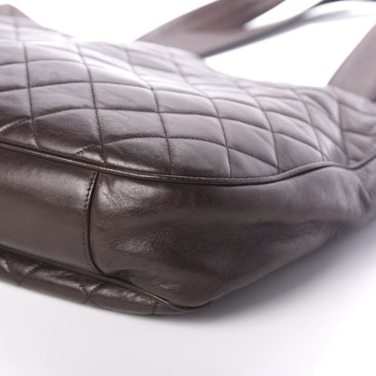 Chanel Lambskin Quilted Tote Brown 10 of 10