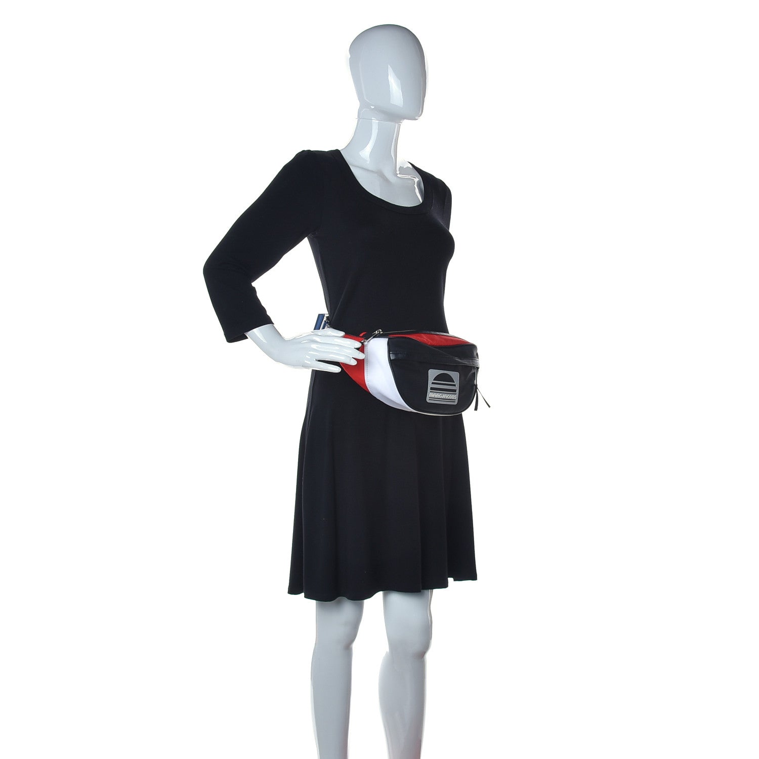 Marc Jacobs Nylon Sport Belt Bag Black White Red 2 of 13