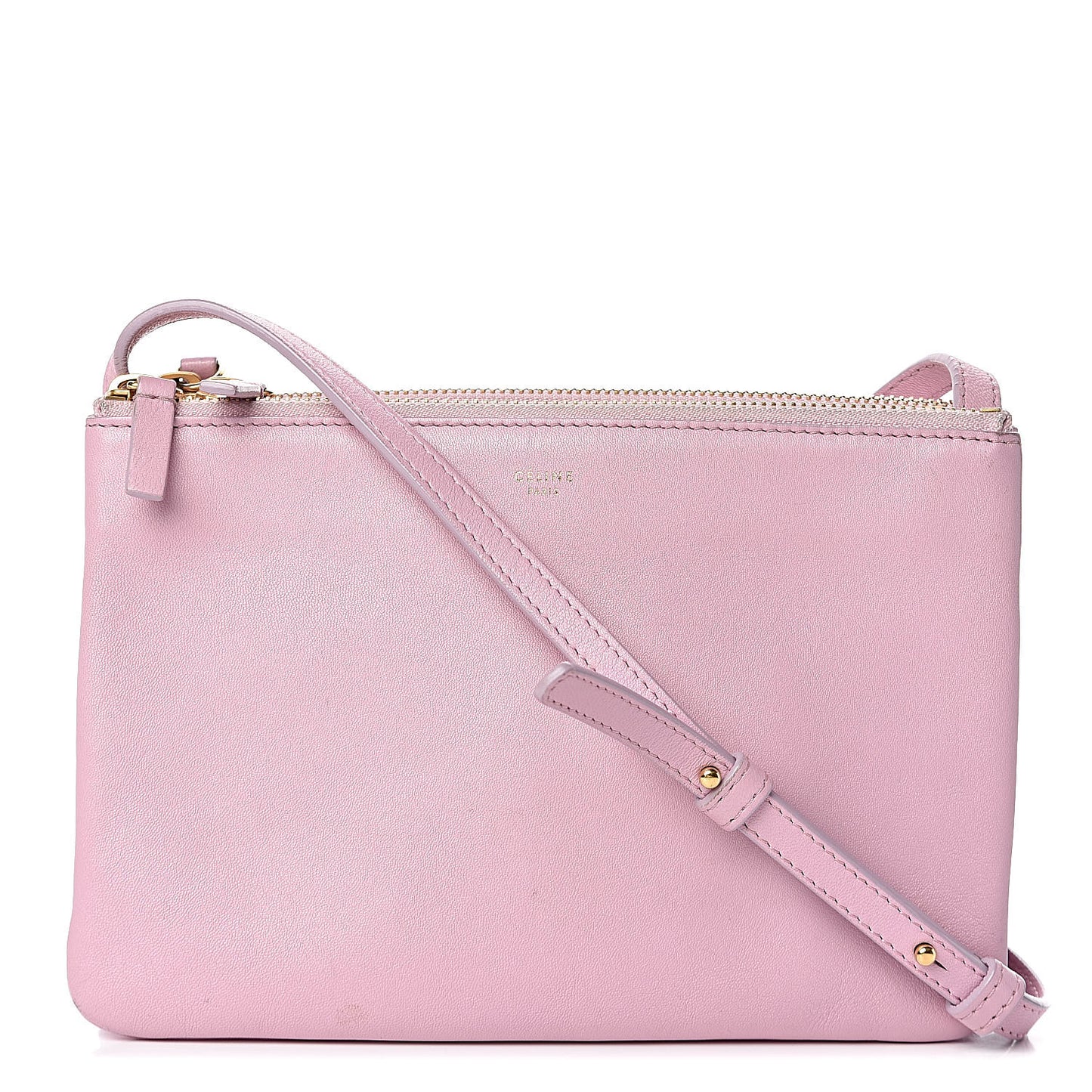 Lambskin Small Trio Crossbody Bag Antique Rose