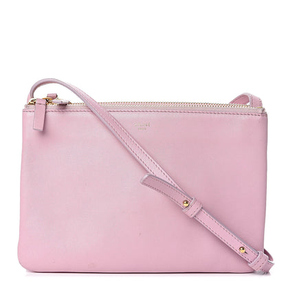 Celine Lambskin Small Trio Crossbody Bag Antique Rose 1 of 19