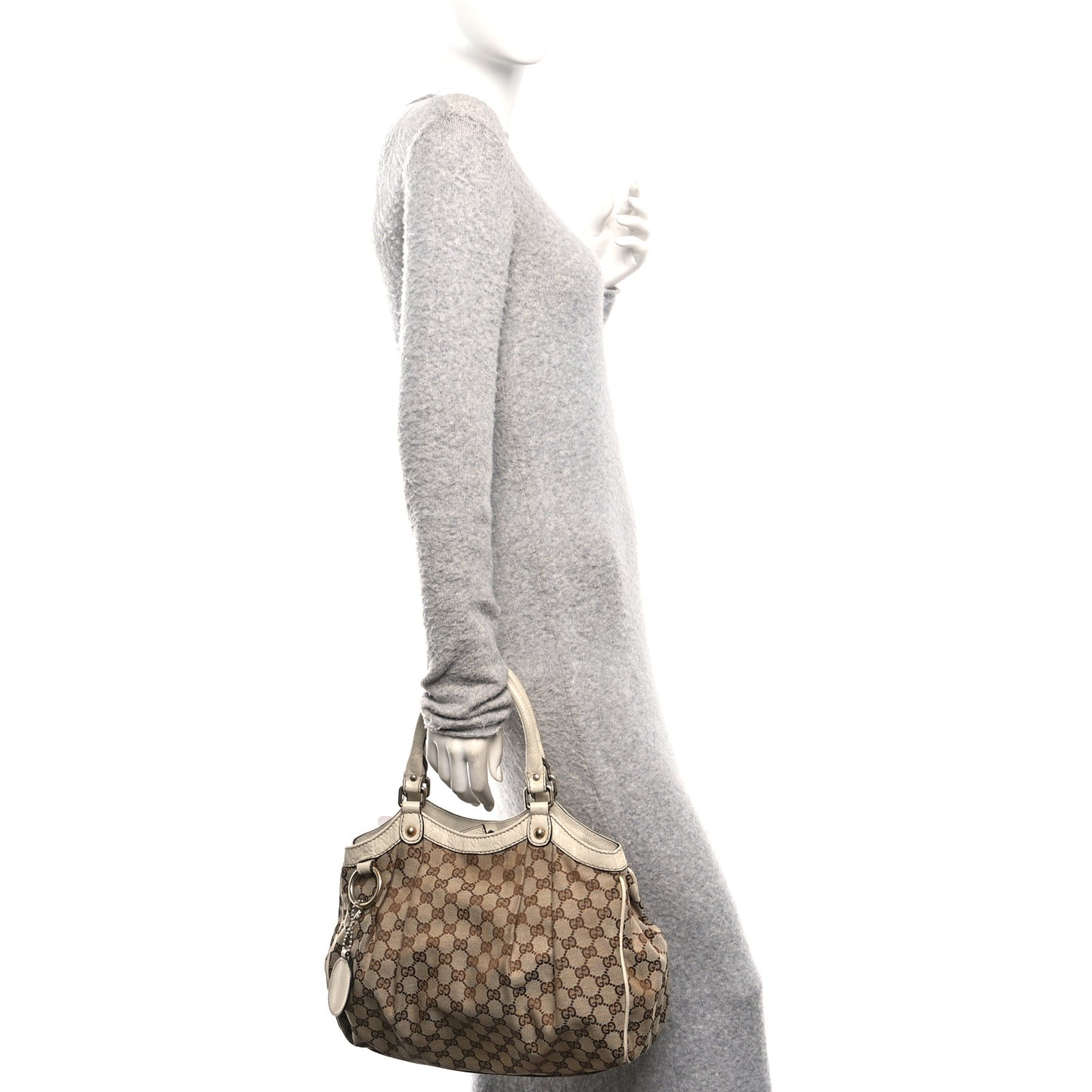 Monogram Medium Sukey Tote Off White