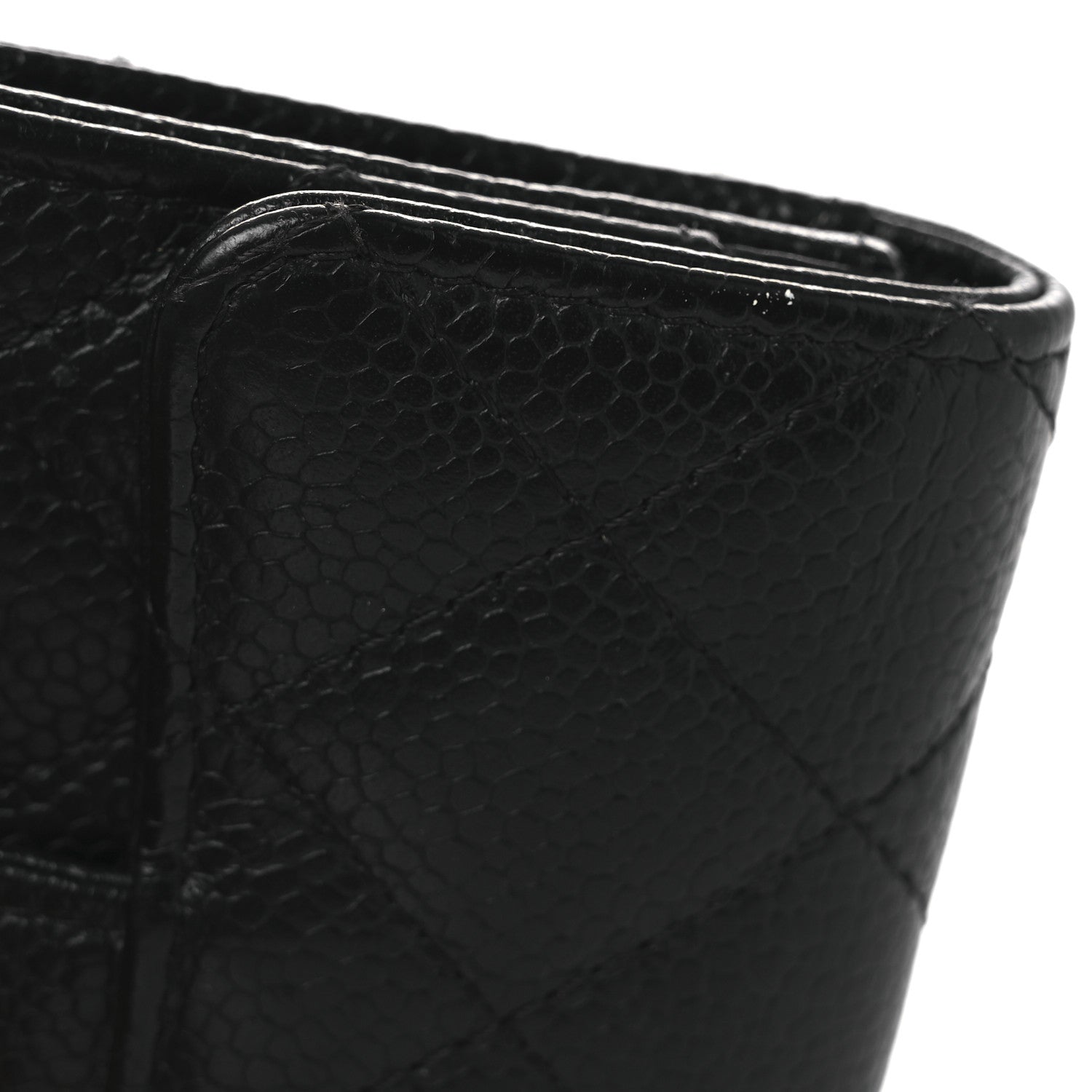 Chanel Caviar Quilted Flap Card Holder Wallet Black 9 of 11