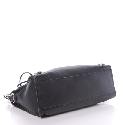 Balenciaga Vibrato Calfskin Classic Silver Hardware City Black 4 of 10