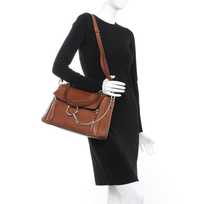 Chloe Calfskin Medium Faye Day Shoulder Bag Caramel 2 of 9