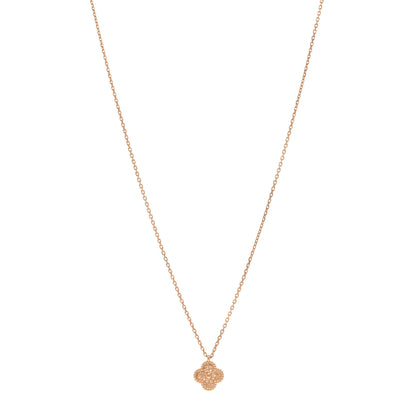 Van Cleef & Arpels 18K Rose Gold Sweet Alhambra Pendant Necklace 1 of 6