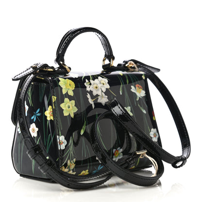 Dolce & Gabbana Vernice Printed Mini Satchel Black Multicolor 3 of 9