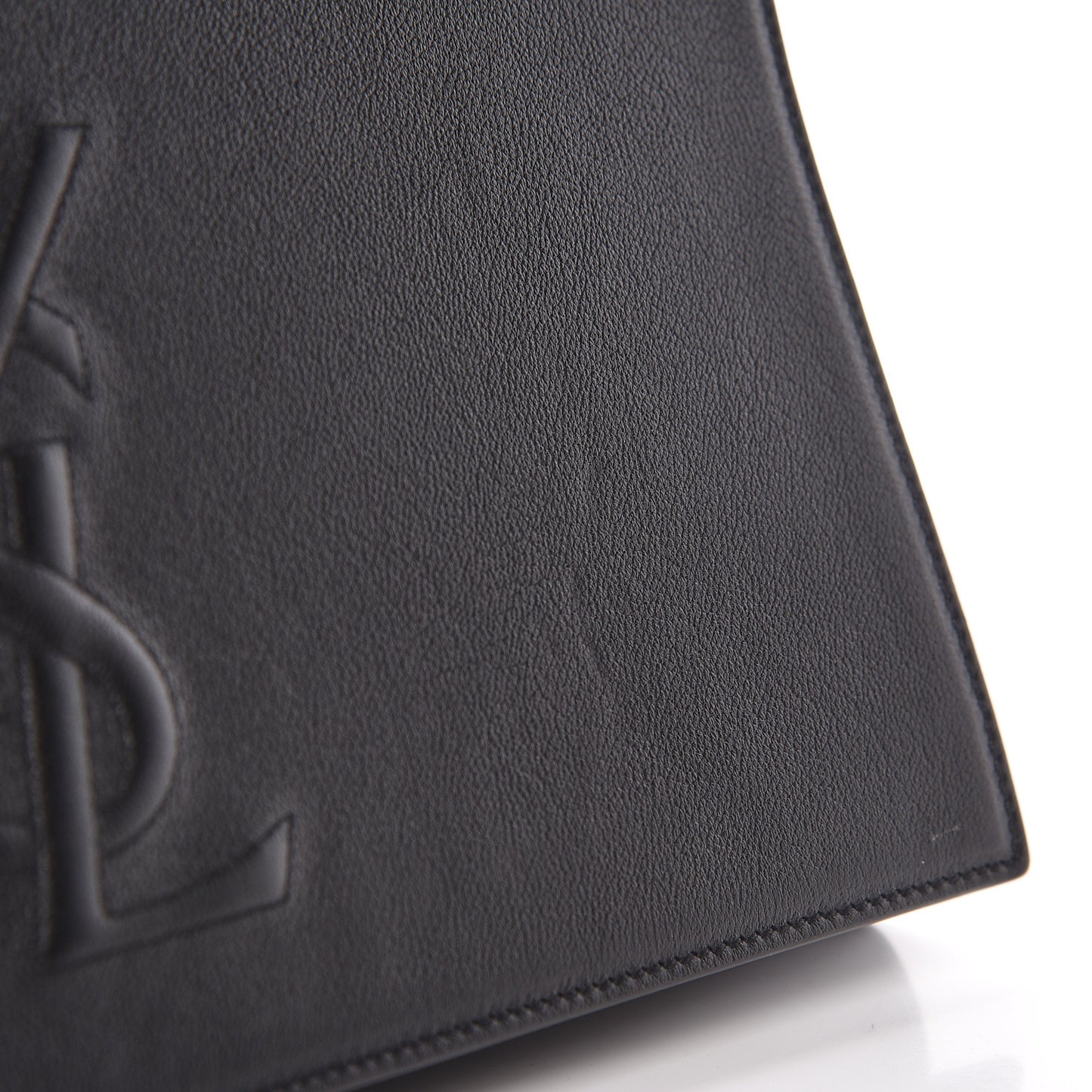 Calfskin Monogram Large Belle De Jour Clutch Black