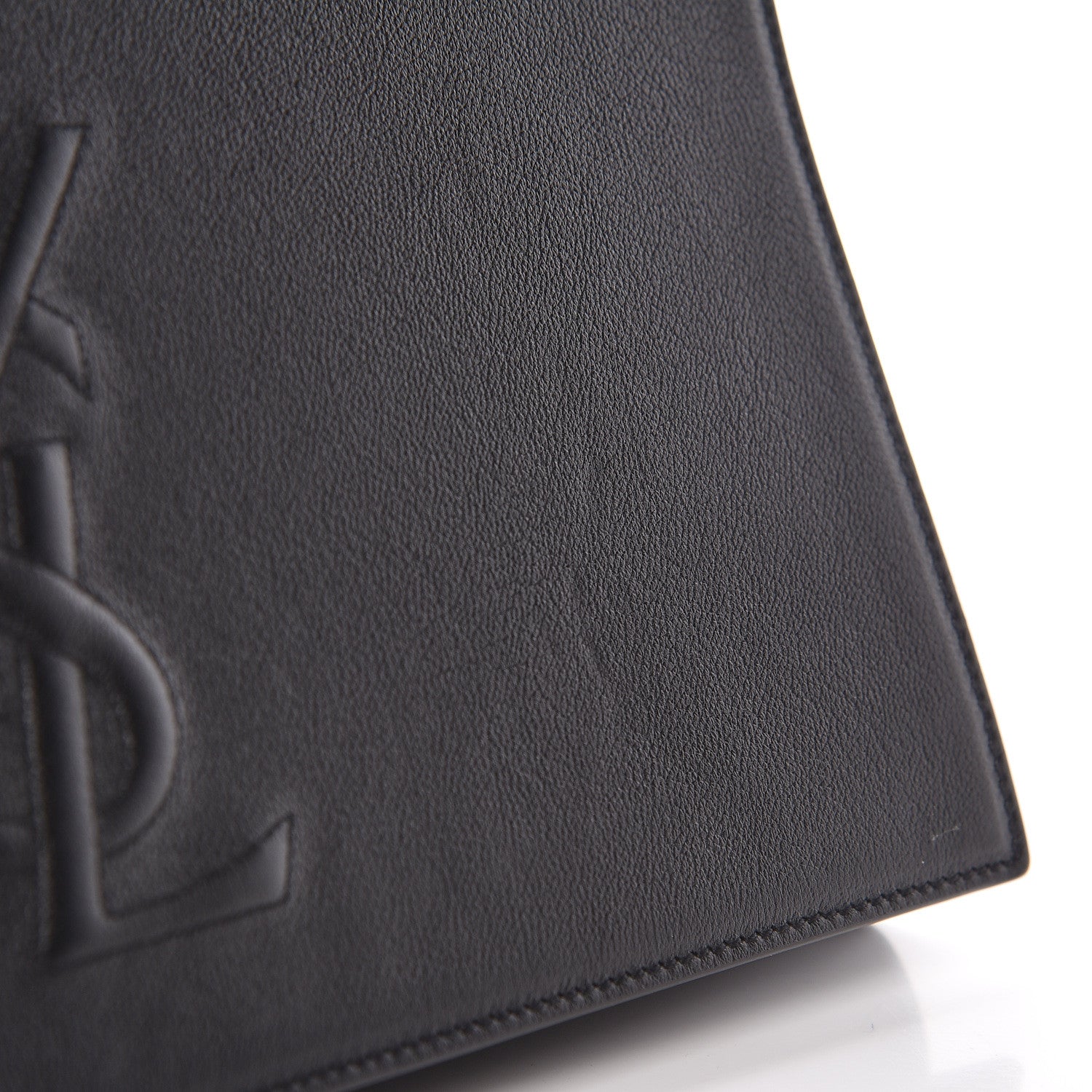 Saint Laurent Calfskin Monogram Large Belle De Jour Clutch Black 12 of 12