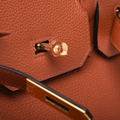 Hermes Togo Birkin 30 Cuivre 9 of 14