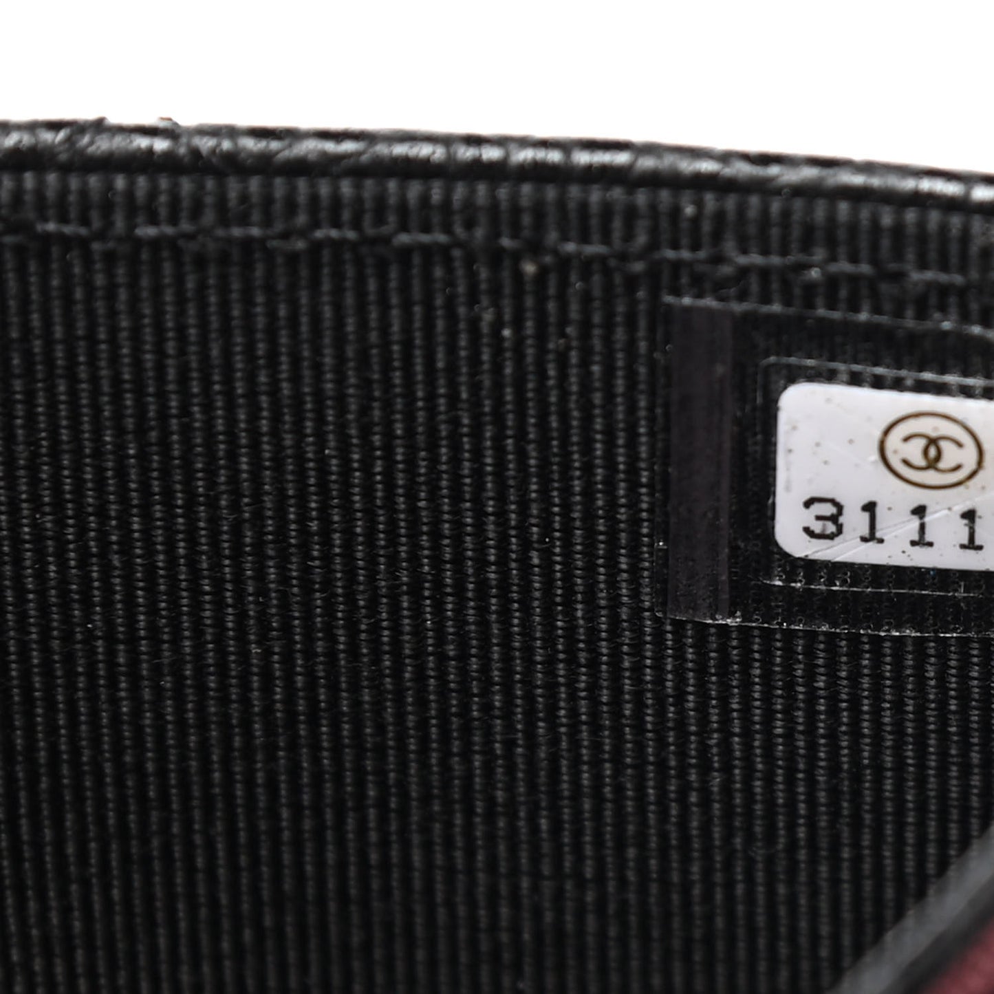 Caviar Quilted Flap Card Holder Wallet Black