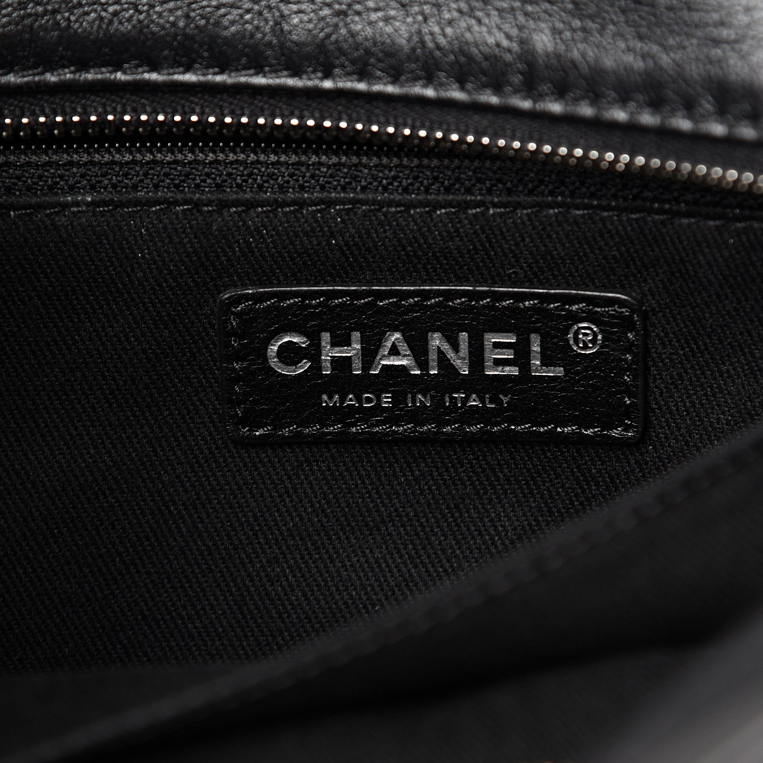 Chanel Calfskin Quilted In The Business North South Tote Black 5 of 12