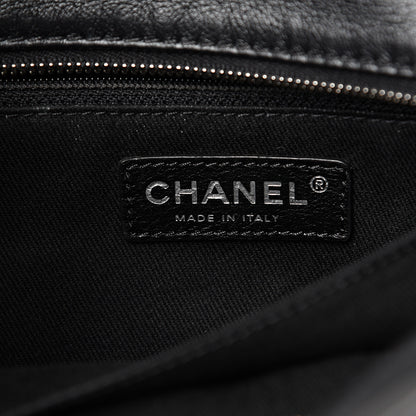 Chanel Calfskin Quilted In The Business North South Tote Black 5 of 12