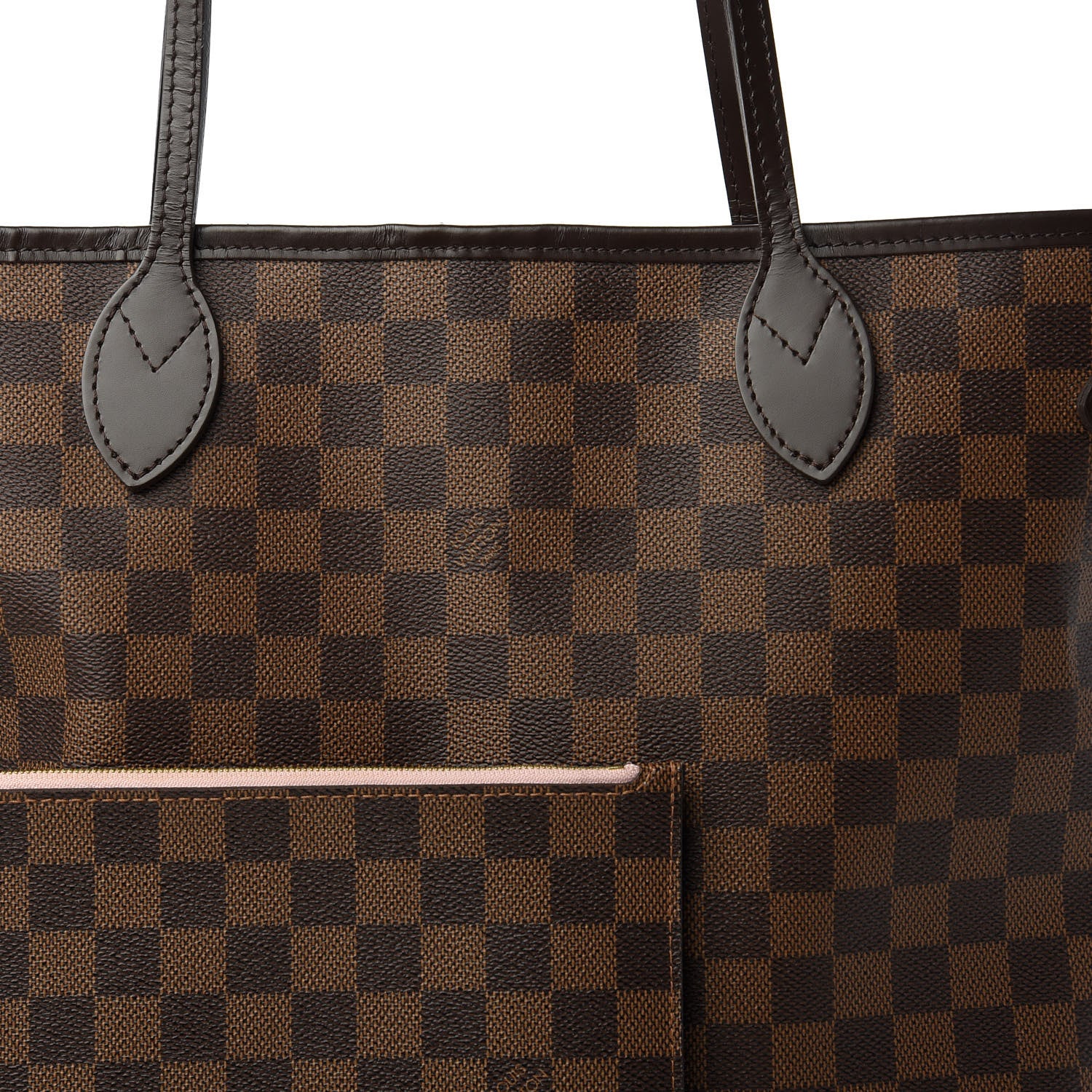 Louis Vuitton Damier Ebene Neo Neverfull MM Rose Ballerine 11 of 11