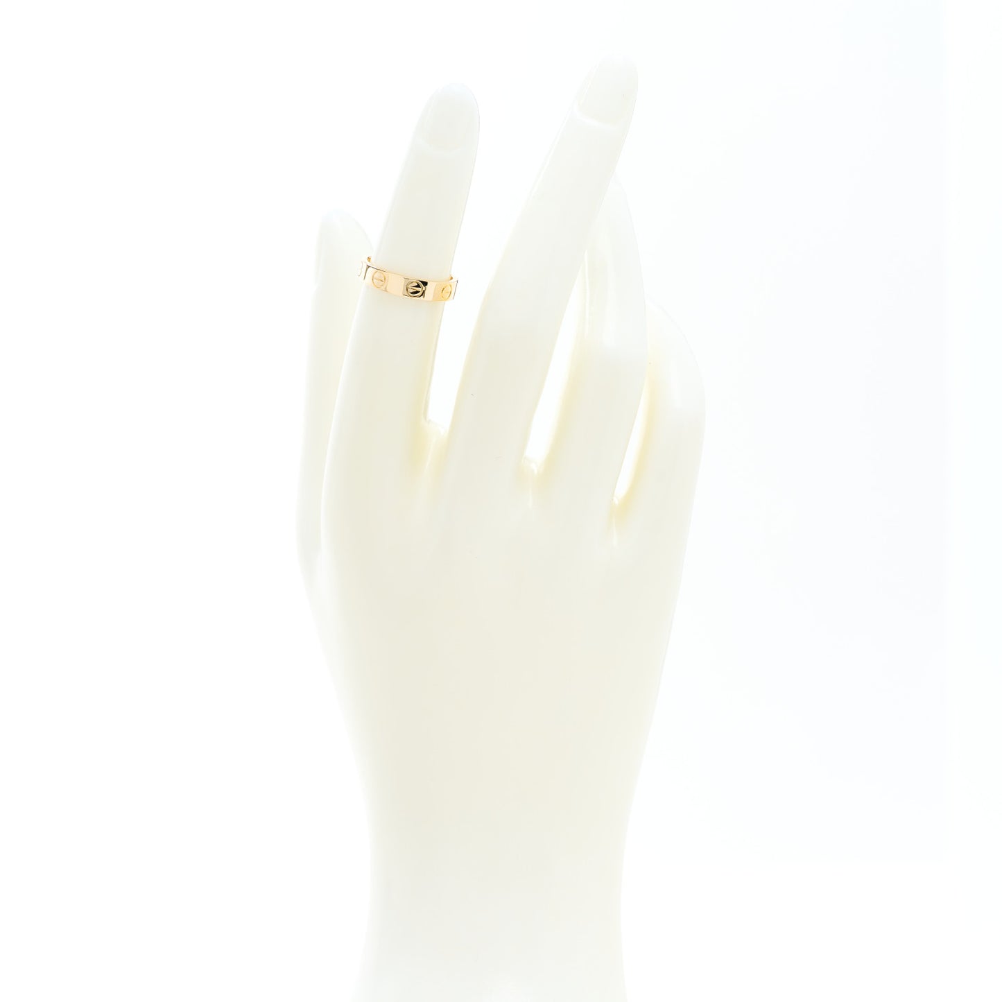 18K Yellow Gold 3.5mm LOVE Wedding Band Ring 47 4
