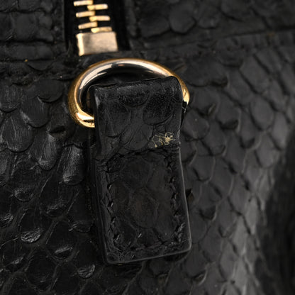Saint Laurent Python Calfskin Embossed Monogram Baby Cabas Black 17 of 22