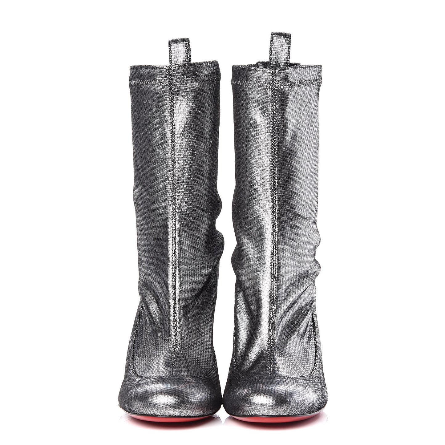 Veau Velours Stretch Gena 85 Booties 36 Silver
