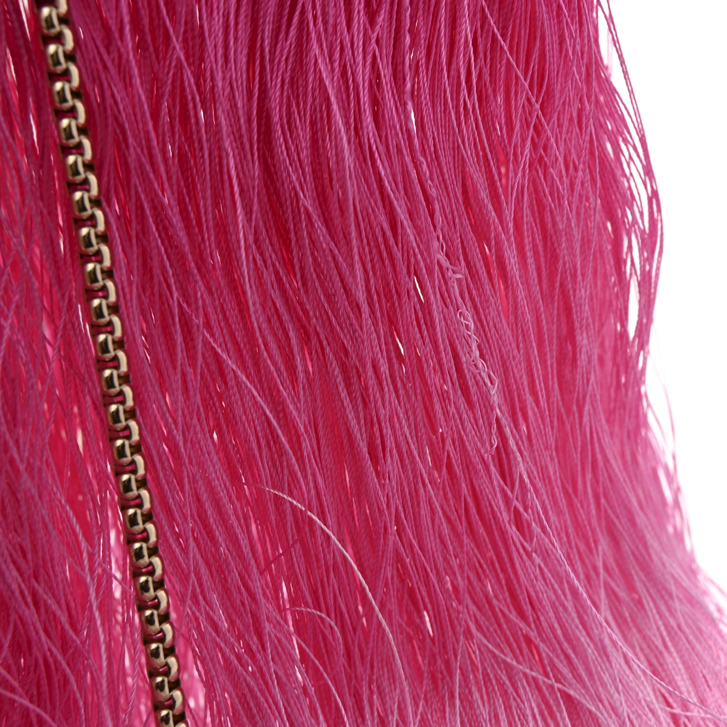 Jimmy Choo Satin Fringe Bon Bon Bag Fuchsia 11 of 12